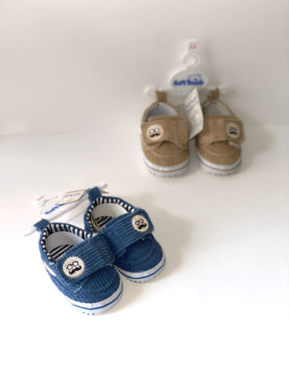 Picture of B2096 BOYS CORDUROY SOFT SHOES WITH VELCRO